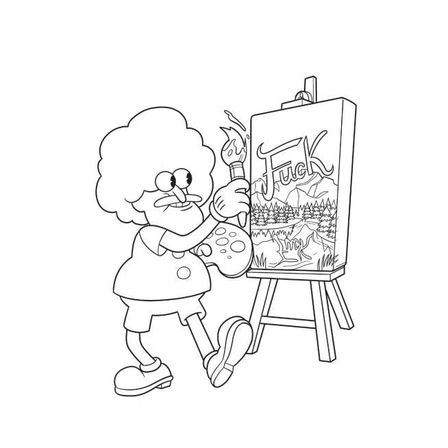 Suck My Crayon Coloring Book - Overview