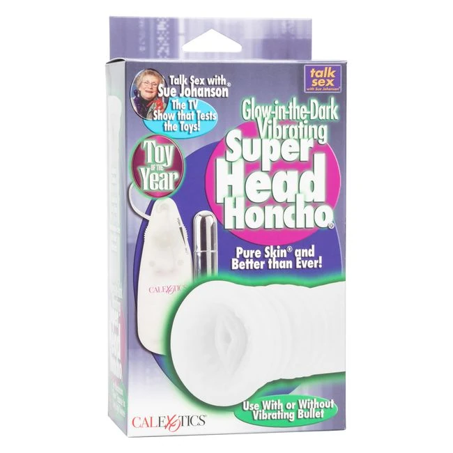 Sue Johanson Super Head Honcho White Glow in the Dark - Sue Johanson Super Head Honcho White Glow in the Dark