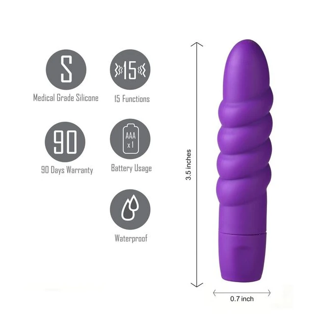 Sugr Mini Bullet Purple - Vibration Modes