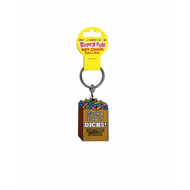 Super Fun Key Chain Suck a Bag - Eight Styles in One Keychain Line