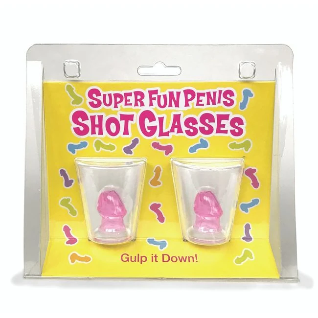Super Fun Penis Shot Glasses 2ct - Specifications