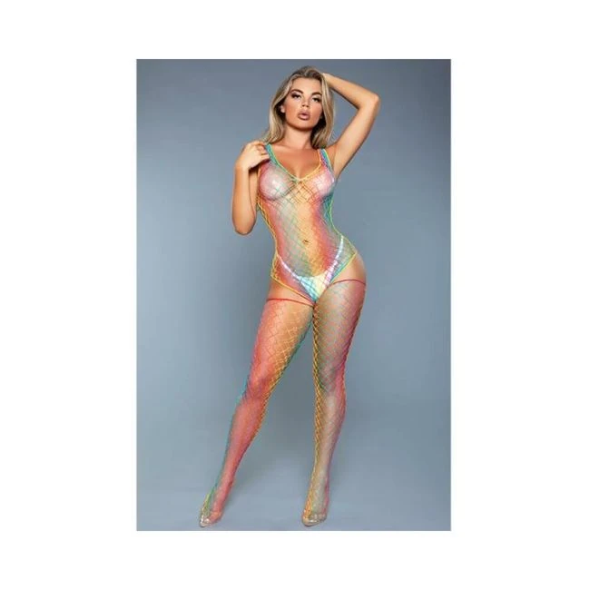 Sweet Revenge Bodystocking Rainbow - Fabric & Feel