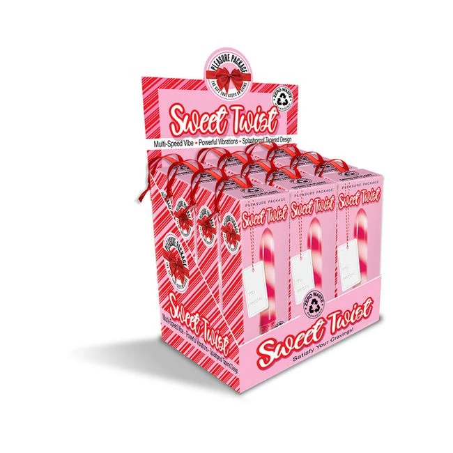 Sweet Twist 12-piece Vibrator P.o.p - Vibration Modes