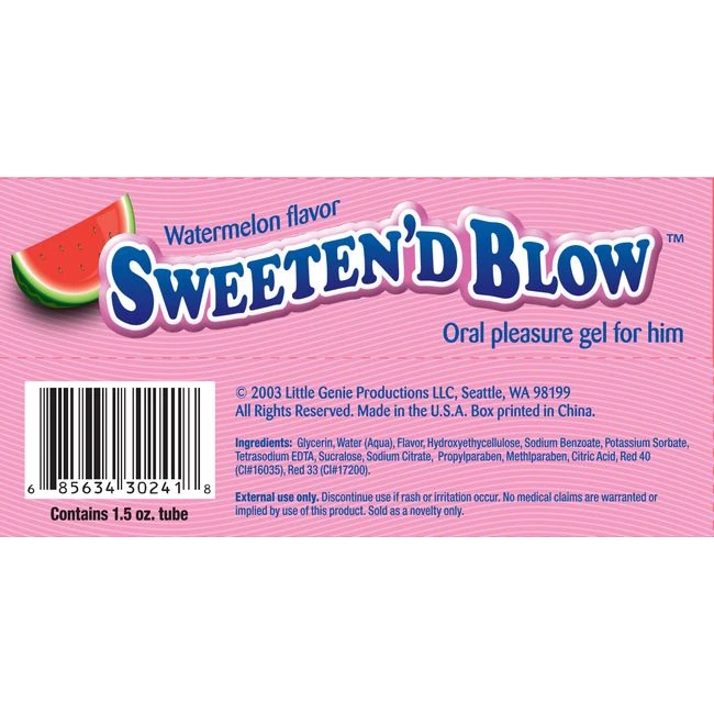 Sweeten D Blow - Formula & Feel