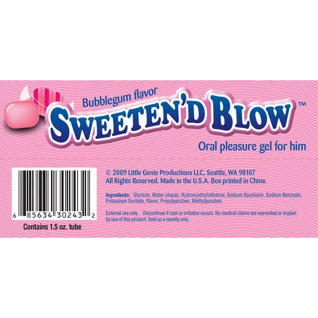 Sweeten'd Blow Bubble Gum - Sweeten'd Blow Bubble Gum Flavor Oral Pleasure for Him