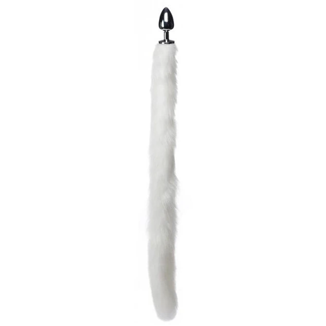 Tailz Extra Long Mink Tail Metal Anal Plug - Power, Performance, and Convenience