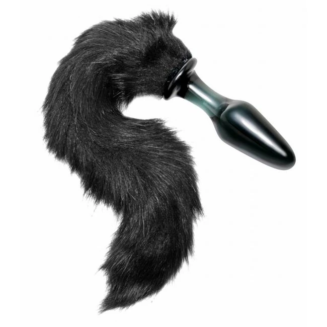 Tailz Midnight Fox Glass Plug W/ Tail - Shape & Comfort