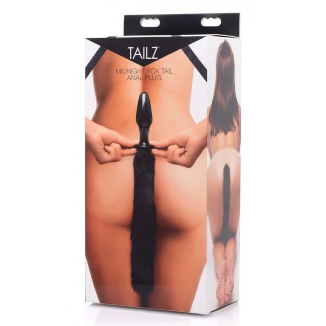 Tailz Midnight Fox Glass Plug W/ Tail - Material & Safety