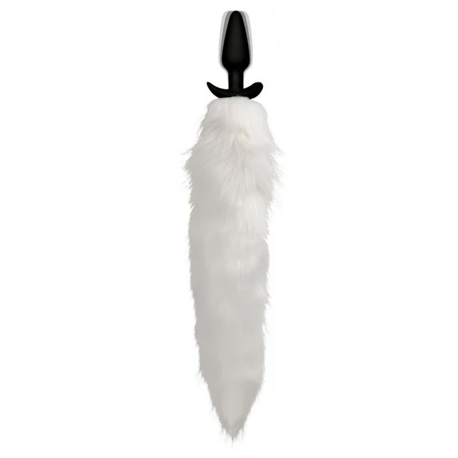 Tailz Vibrating White Fox Tail Slender Anal Plug - Vibration Modes and Features