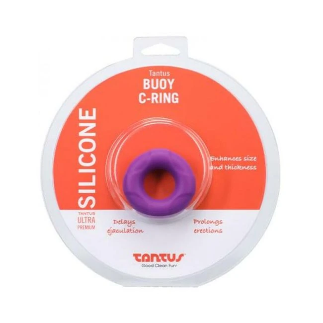 Tantus Buoy C-ring - Medium - Crimson - Overview