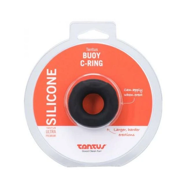 Tantus Buoy C-ring - Medium - Onyx - Overview