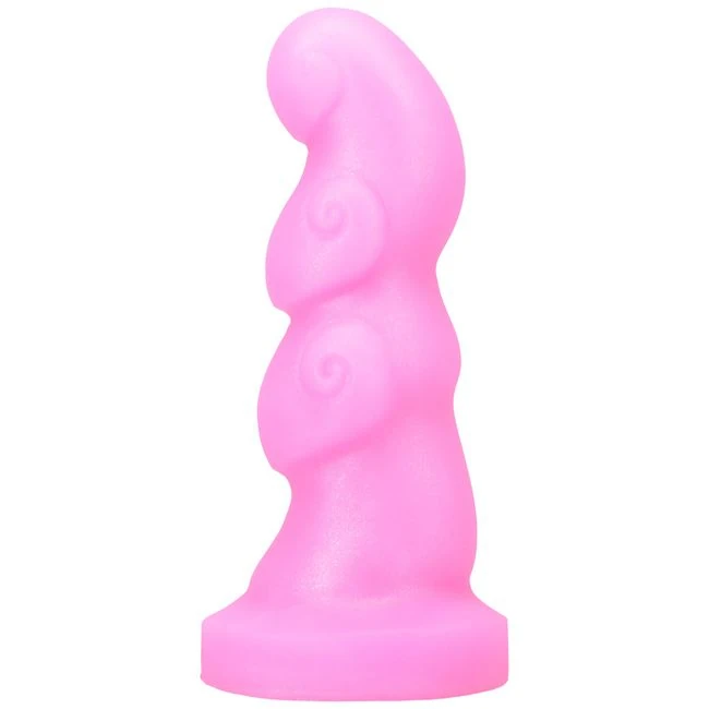 Tantus Hookah Textured Dildo Bubble Gum - Vibration Modes