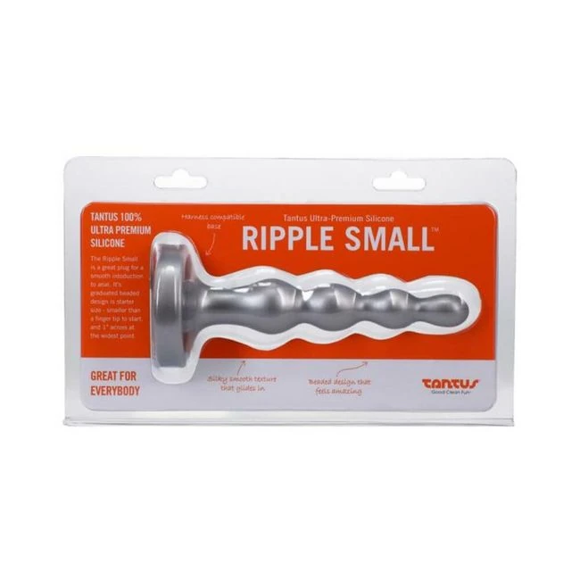 Tantus Ripple Small. Anal Beads Dildo Firm Malachite - Shape & Texture