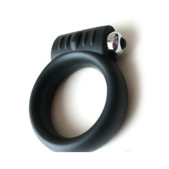 Tantus Vibrating C-ring 2in Onyx (bag) - Fabric & Feel