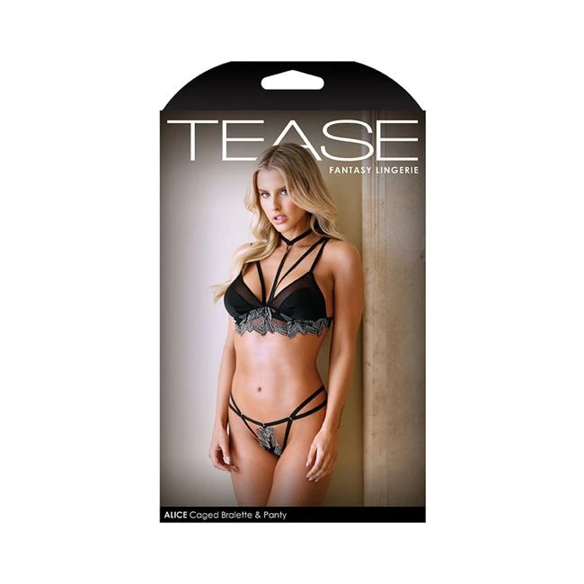 Tease Alice Caged Bralette And Panty - Fit & Sizing