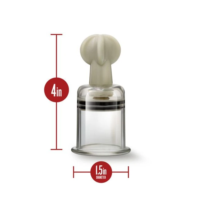 Temptasia Clit & Nipple Twist Large Suckers Set of 2 Clear - Comfort & Fit