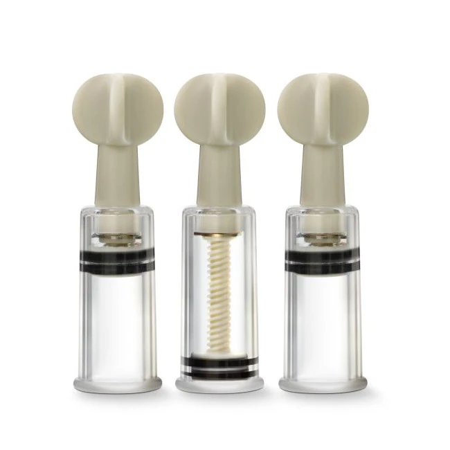 Temptasia Clit & Nipple Twist Suckers Set of 3 Clear - Build & Quality
