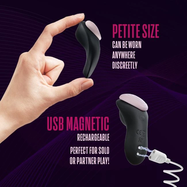 Temptasia Heartbeat Panty Vibe W/ Remote Pink - Design & Compatibility