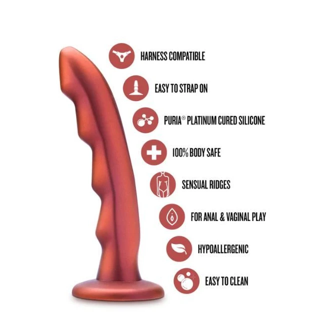 Temptasia Jealousy Peg Red Rouge - Ridged Curve Built for Strap-On Play