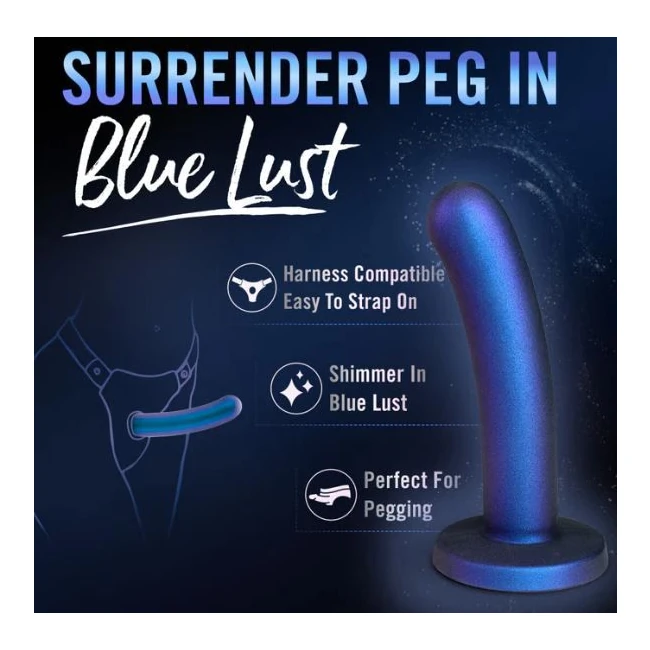Temptasia Surrender Peg Intermediate - Blue Lust - Puria Silicone With an UltraSilk Finish