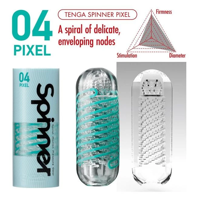 Tenga Spinner Pixel - Cleanup and the Included Lotion