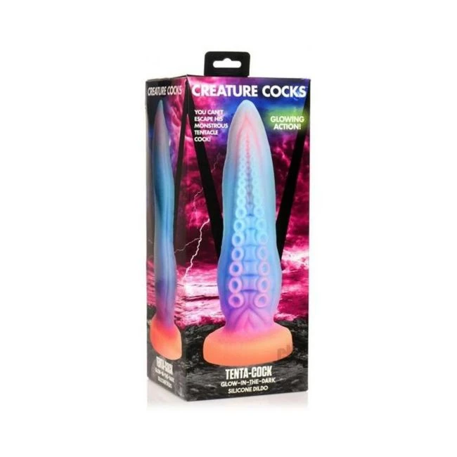 Tenta-cock Glow-in-the-dark Silicone Dildo - Shape & Texture