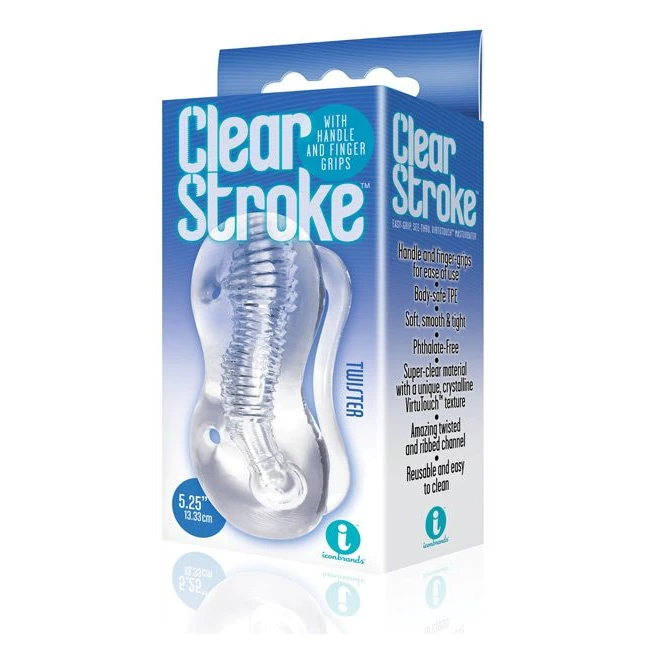 The 9s Clear Stroke - Ribbed, Nodular and Ridged Channels Inside a Clear Sleeve