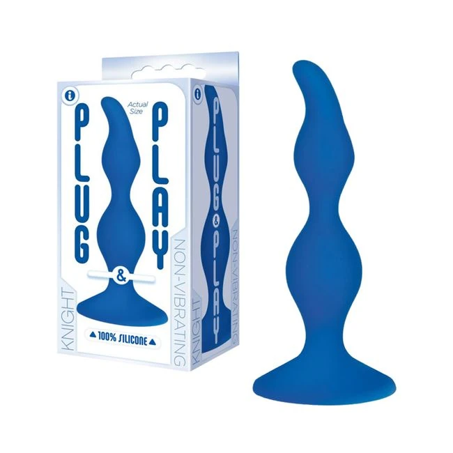 The 9's, Plug & Play, Silicone Plug, Knight, Blue - Shape & Comfort
