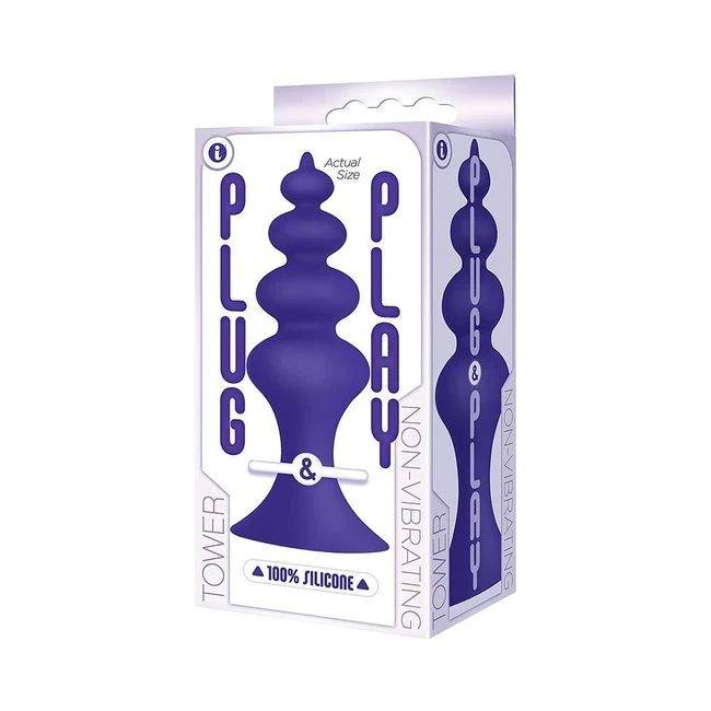 The 9's, Plug & Play, Silicone Plug, Tower, Plum - Overview