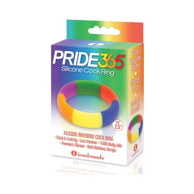 The 9's Pride 365 Rainbow Cock Ring - Overview