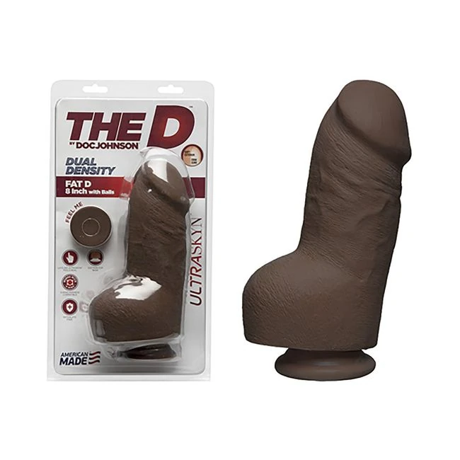 The D Fat D 8 Inches with Balls Ultraskyn Dildo - Material Feel & Safety