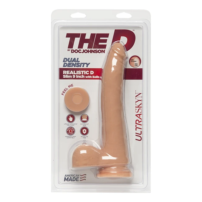 The D Realistic D Slim W/ Balls Ultraskyn - Shape & Texture