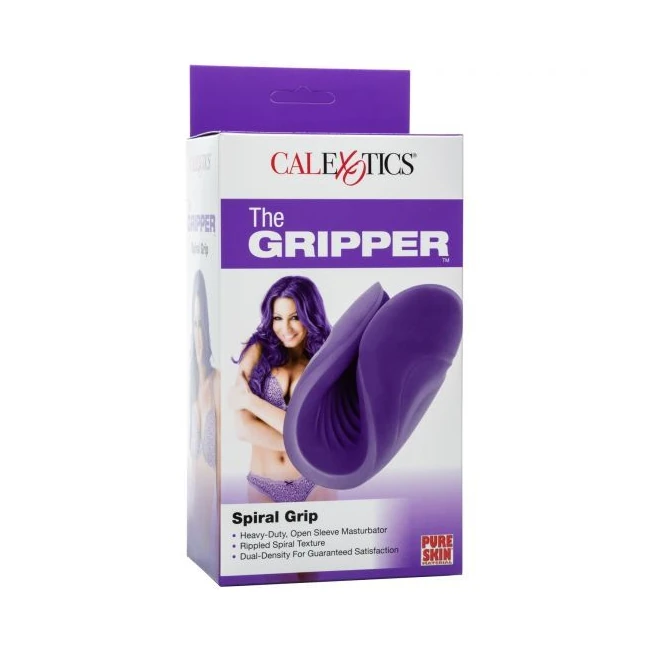 The Gripper Spiral Grip Purple - Internal Texture