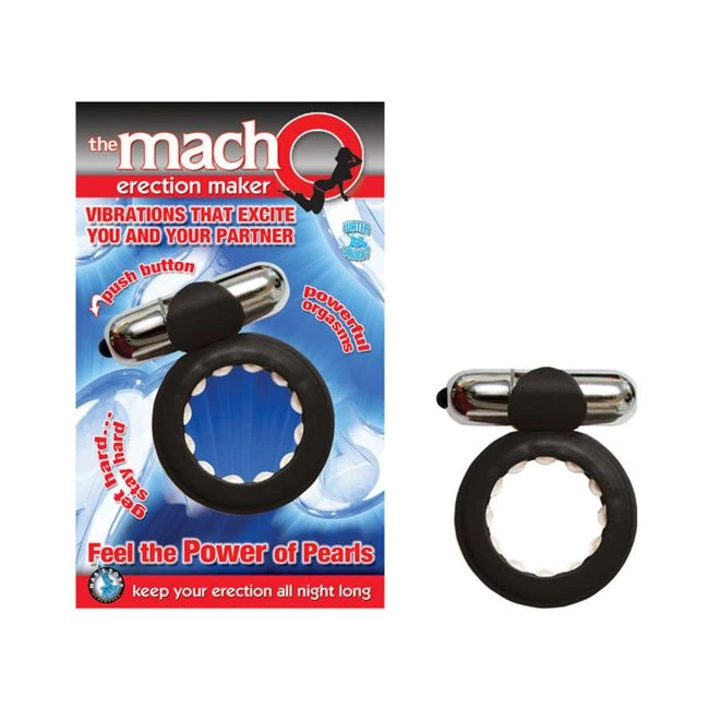 The Macho Erection Maker Cock Ring Black - Overview