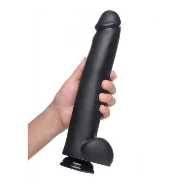 The Master Suction Cup Dildo Black - Shape & Texture