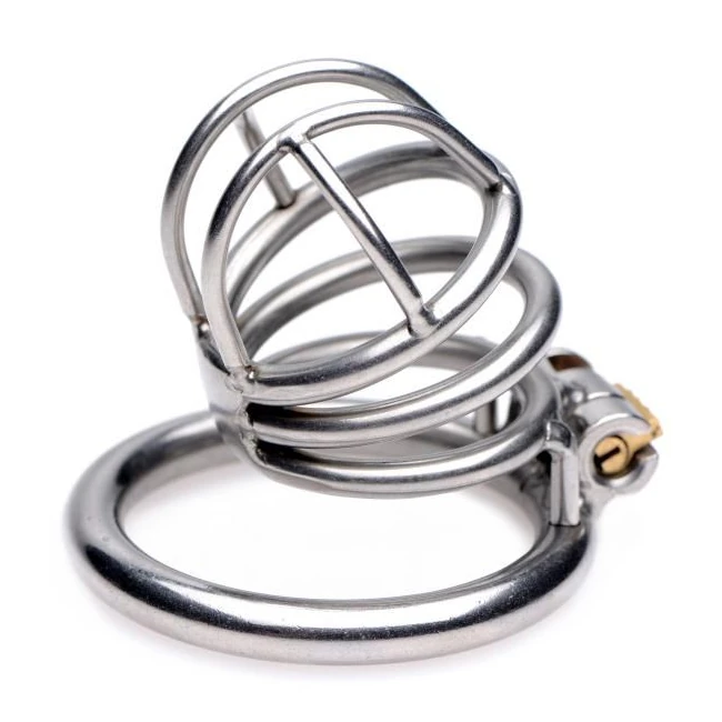 The Pen Deluxe Stainless Steel Locking Chastity Cage - Overview