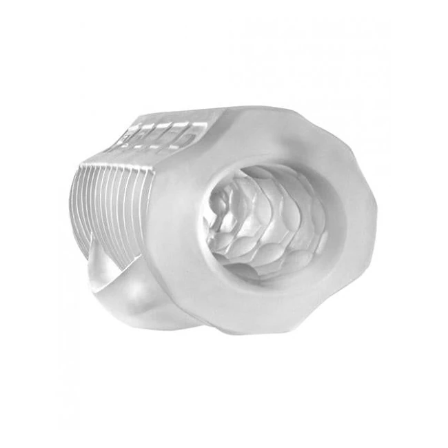 The Rocco Jack Daddy Wide Mouth Stroker Clear - Internal Texture