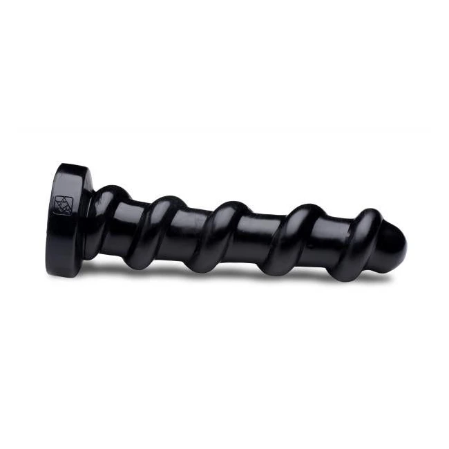 The Screw Giant 12.5 Inches Dildo Black - Shape & Texture