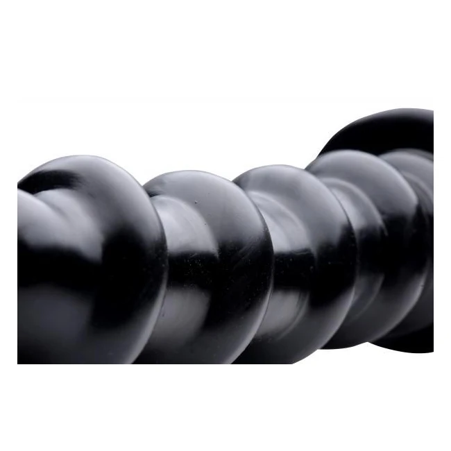 The Screw Giant 12.5 Inches Dildo Black - Material & Feel