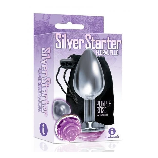 The Silver Starter Rose Floral Steel Butt Plug Purple - What Is the The Silver Starter Rose Floral Steel Butt Plug Purple?
