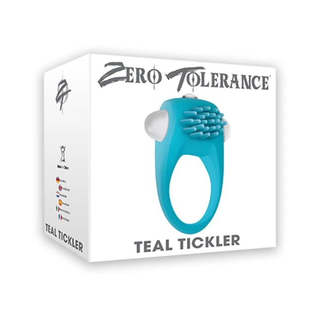 The Teal Tickler Vibrating Cock Ring - Fabric & Feel