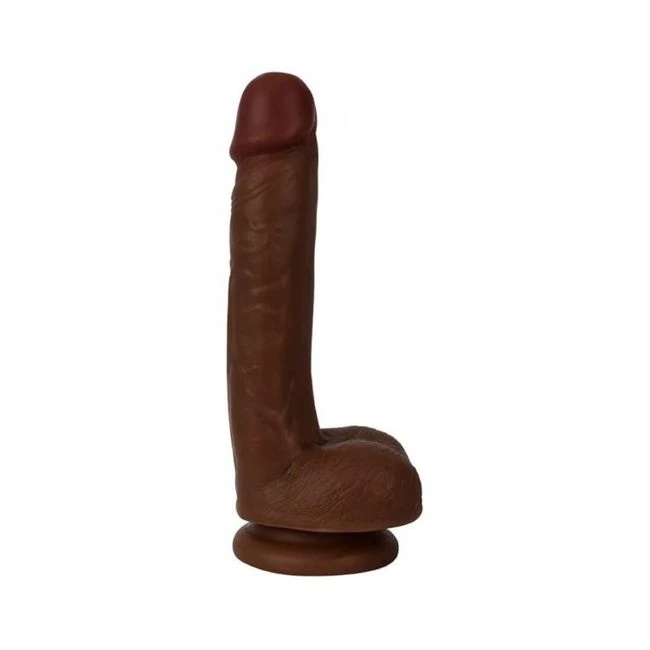 Thinz 7 Inches Slim Realistic Dong with Balls - Material Feel