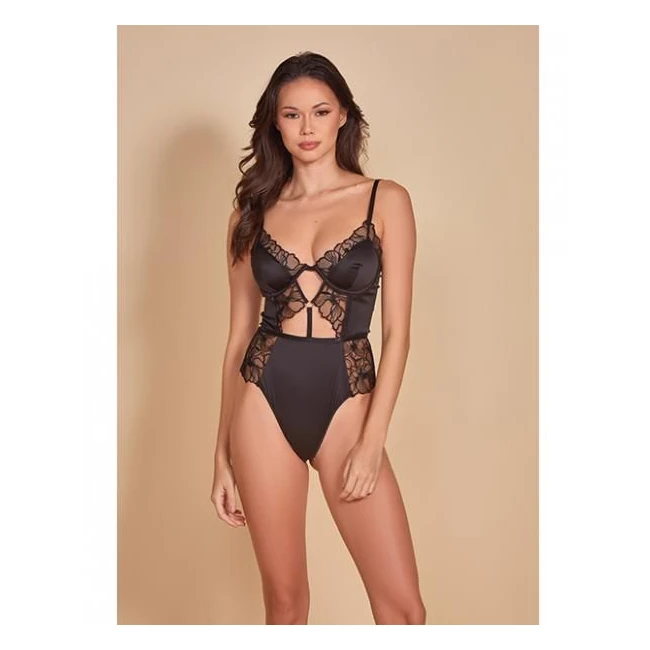 Thread Bare Satin & Embroidered Mesh Teddy - Fabric & Feel