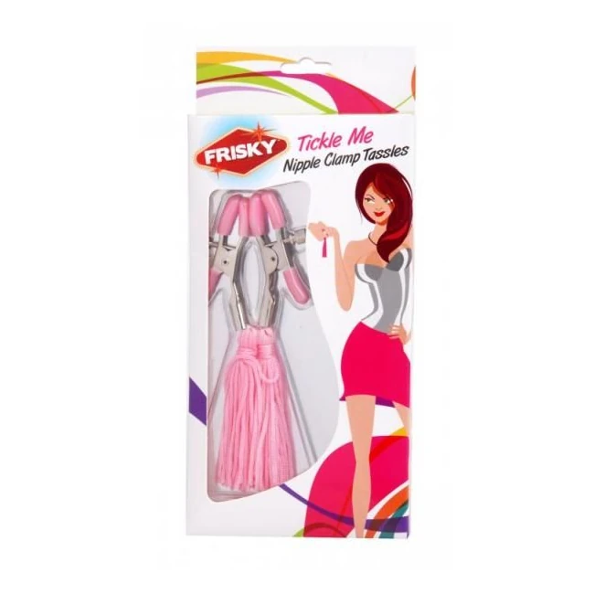 Tickle Me Pink Nipple Clamps Tassels - Overview