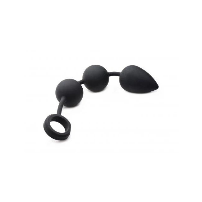 Tom of Finland Lg Silicone Weighted Anal Ball Plug - Premium Materials for Comfortable and Safe Use