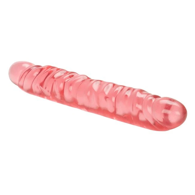 Translucence Veined Dbl Dong 12in - Targeted Stimulation & Uses