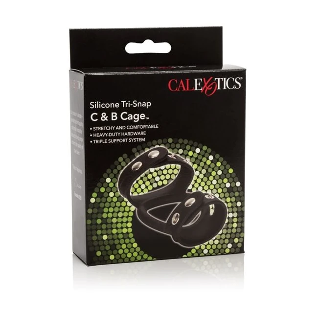 Tri Snap Cock & Ball Cage Silicone - Grip, Control, and Support