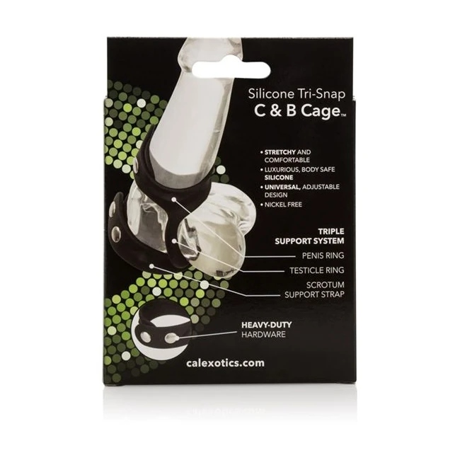 Tri Snap Cock & Ball Cage Silicone - Material Feel and Care