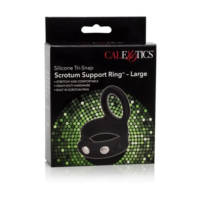 Tri Snap Scrotum Support Ring Large Silicone - Material Feel & Comfort