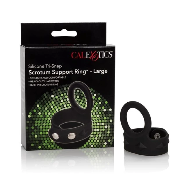 Tri Snap Scrotum Support Ring Large Silicone - Product Specifications